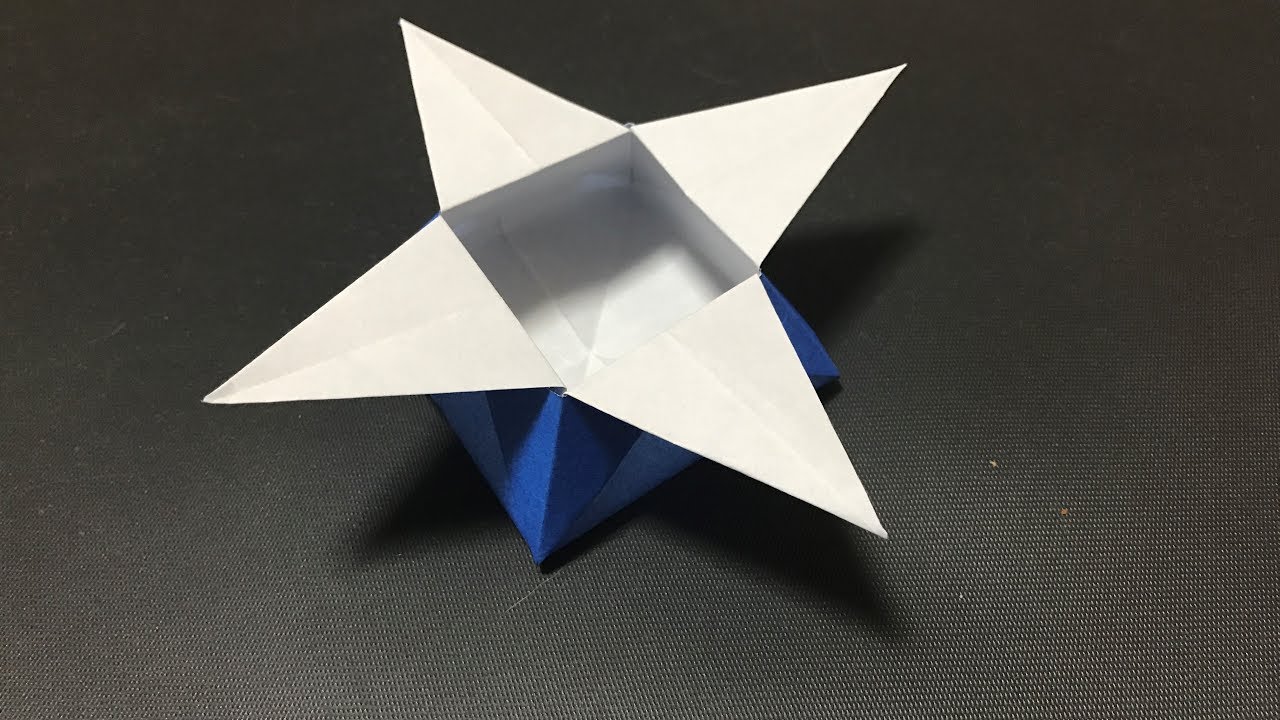 折り紙ボックス つのこう箱の折り方をわかり易く説明ーOrigami Boxー