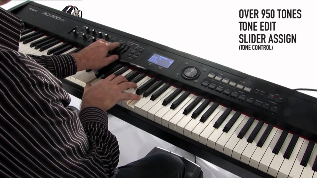 Roland RD-700NX Digital Piano - Synthesizer Capabilities - YouTube