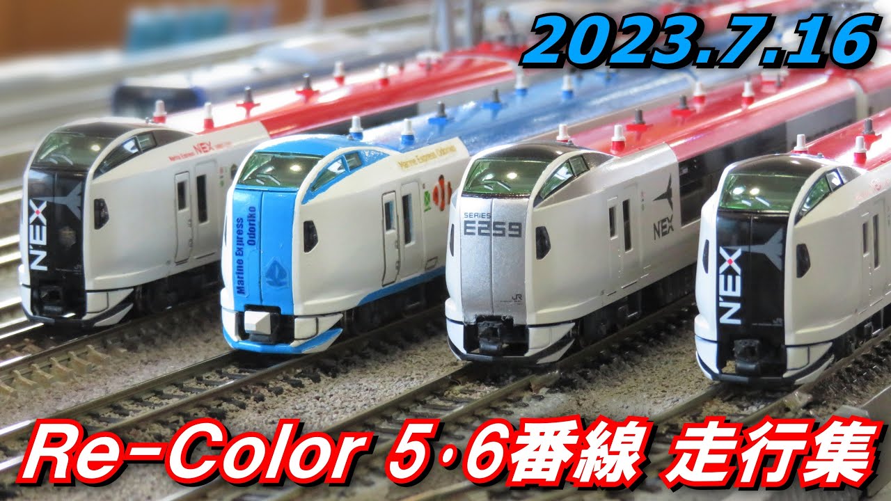 E259系】Nゲージ レンタルレイアウト Re-Color 5・6番線 走行シーン集