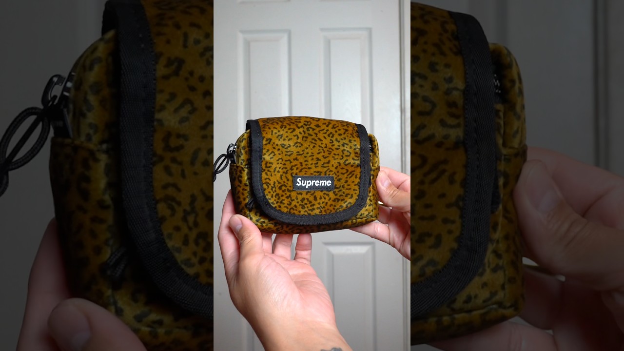 Supreme Leopard Velvet Mini Pouch - YouTube