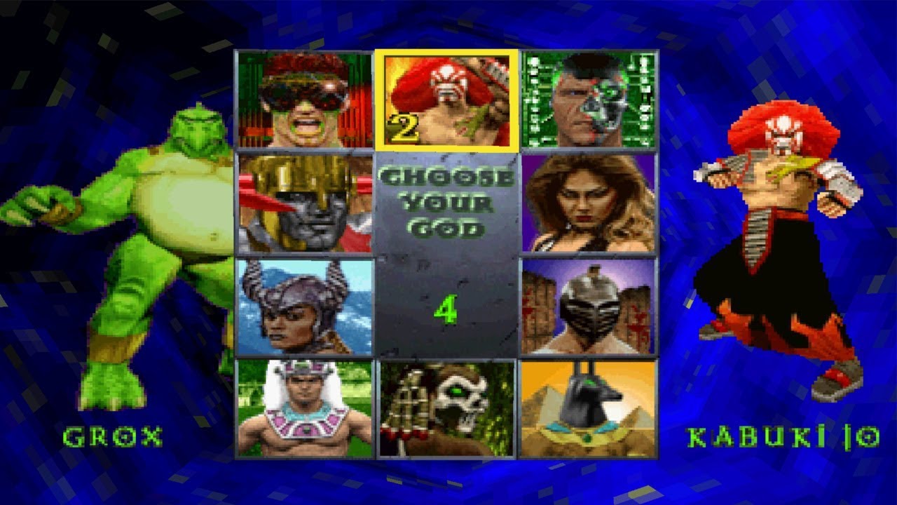 War Gods All Characters [PS1] - YouTube