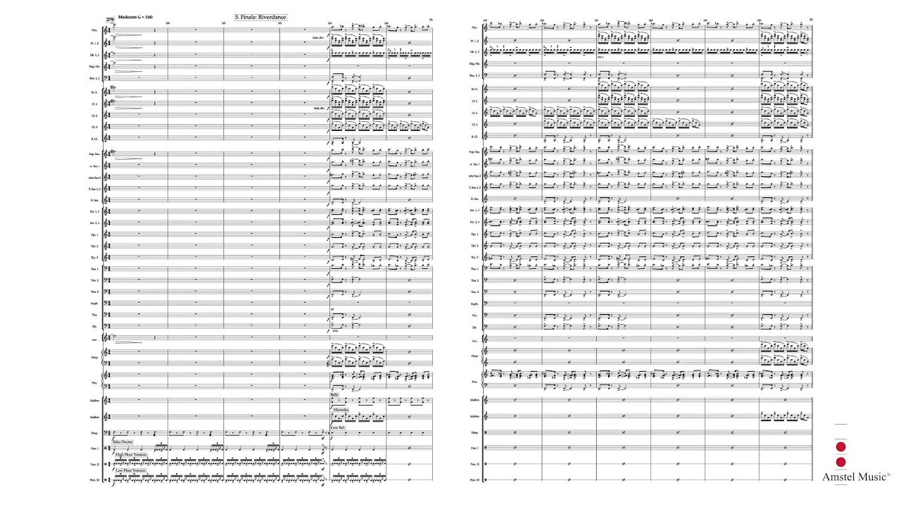 リヴァーダンス (ビル・ウィーラン／デメイ編)（スコアのみ