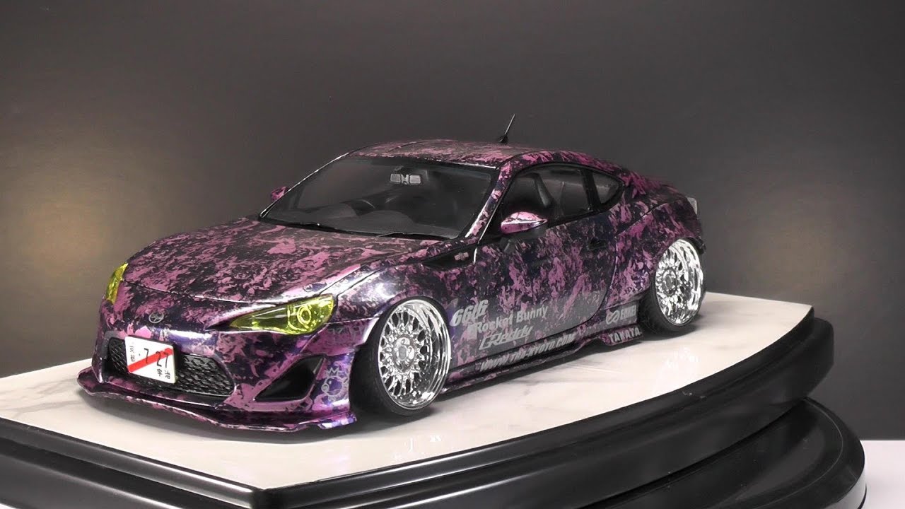 アオシマ ROCKET BUNNY TOYOTA86 ロケットバニー86 1/24 - YouTube