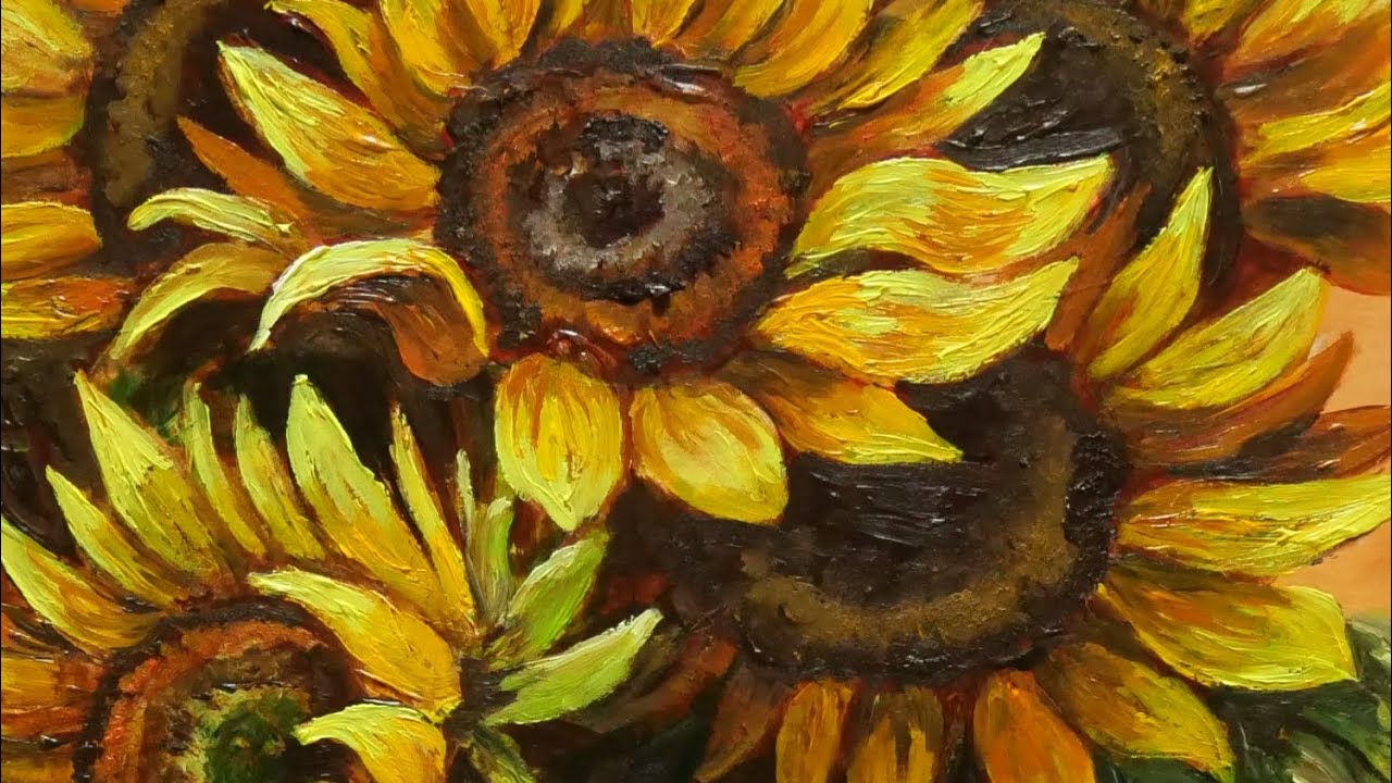 向日葵】#油彩画 #芸術 #油絵 #絵 #アート #oilpainting #oil #painter