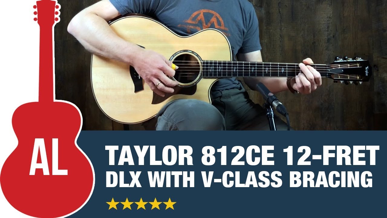 Taylor 812ce 12-fret DLX - First Grand Concert with V-Class