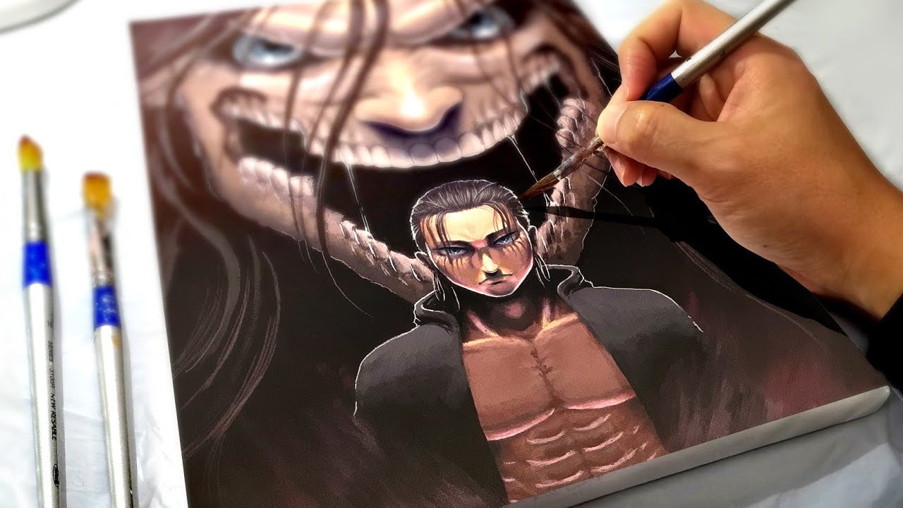 Attack on Titan/ Eren Yeager】I painted a Eren.Attack on Titan