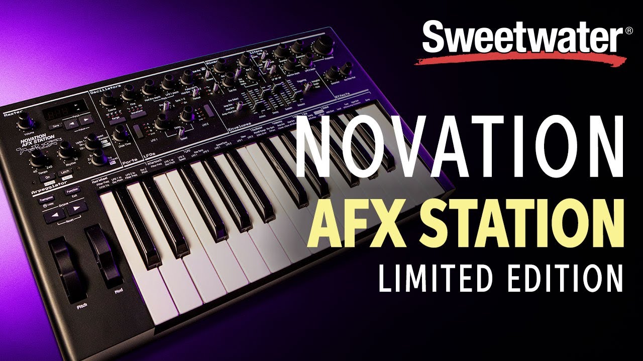 Novation AFX Station Limited Edition Synth — Daniel Fisher - YouTube