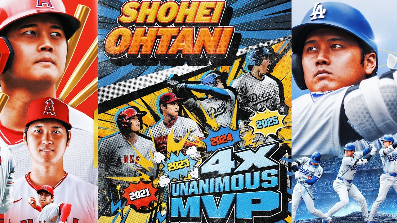 4 MVPs. 1 Shohei Ohtani. 🦄 (MVP highlights from 2021, 2023, 2024