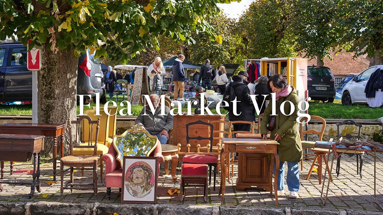 Cute Small-Town Flea Market in France | So Many Beautiful Finds