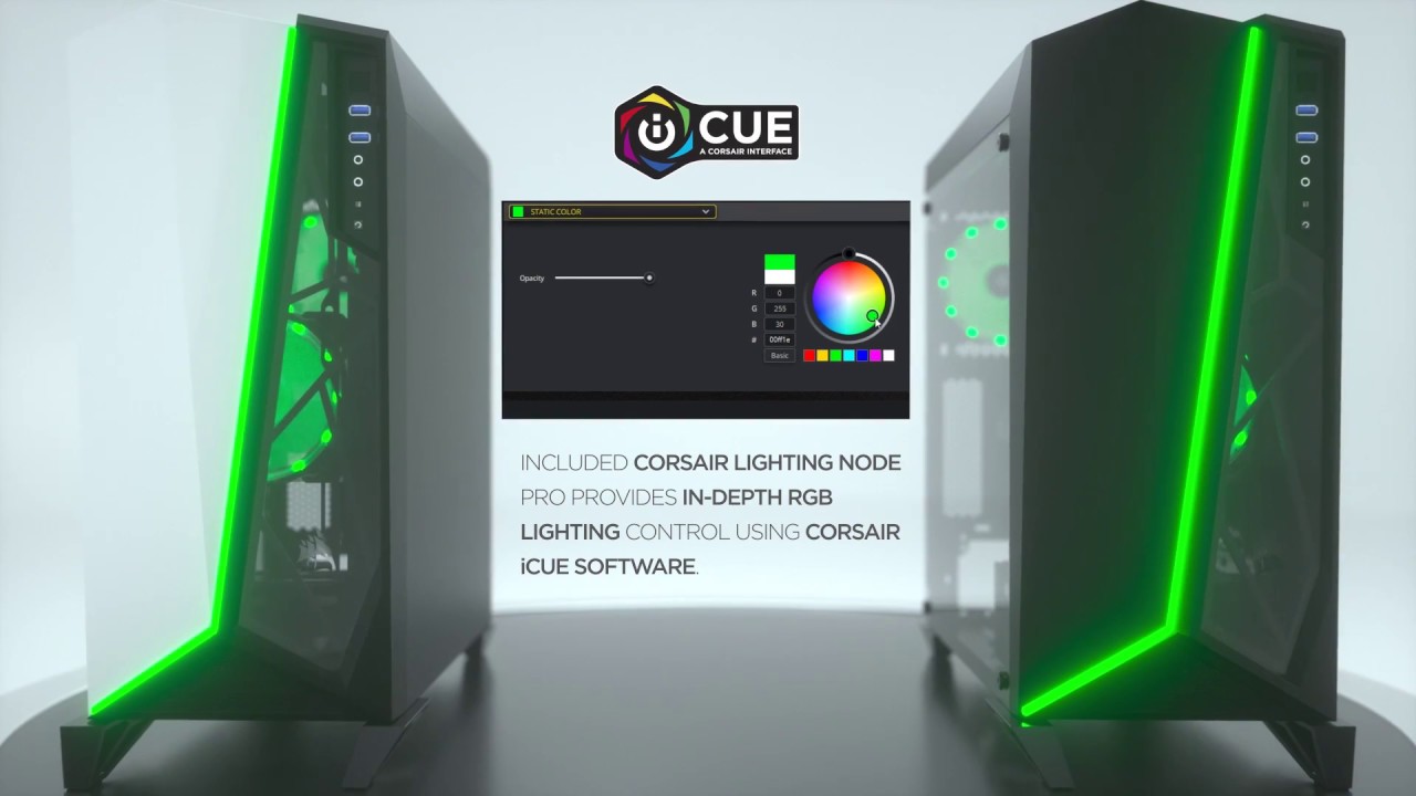 CORSAIR SPEC-OMEGA RGB - Unmistakable Style, Tempered Glass
