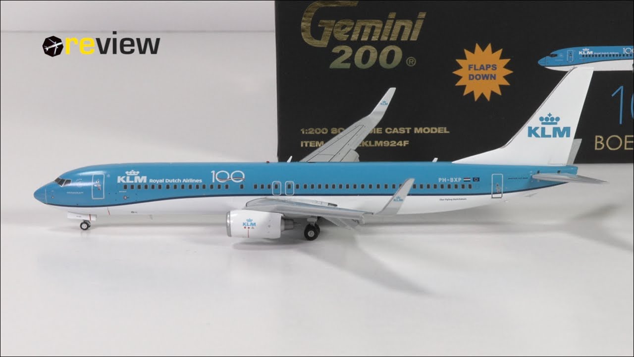 KLM Boeing 737-900 - flaps down (Scale 1:200) | Review #773 - YouTube