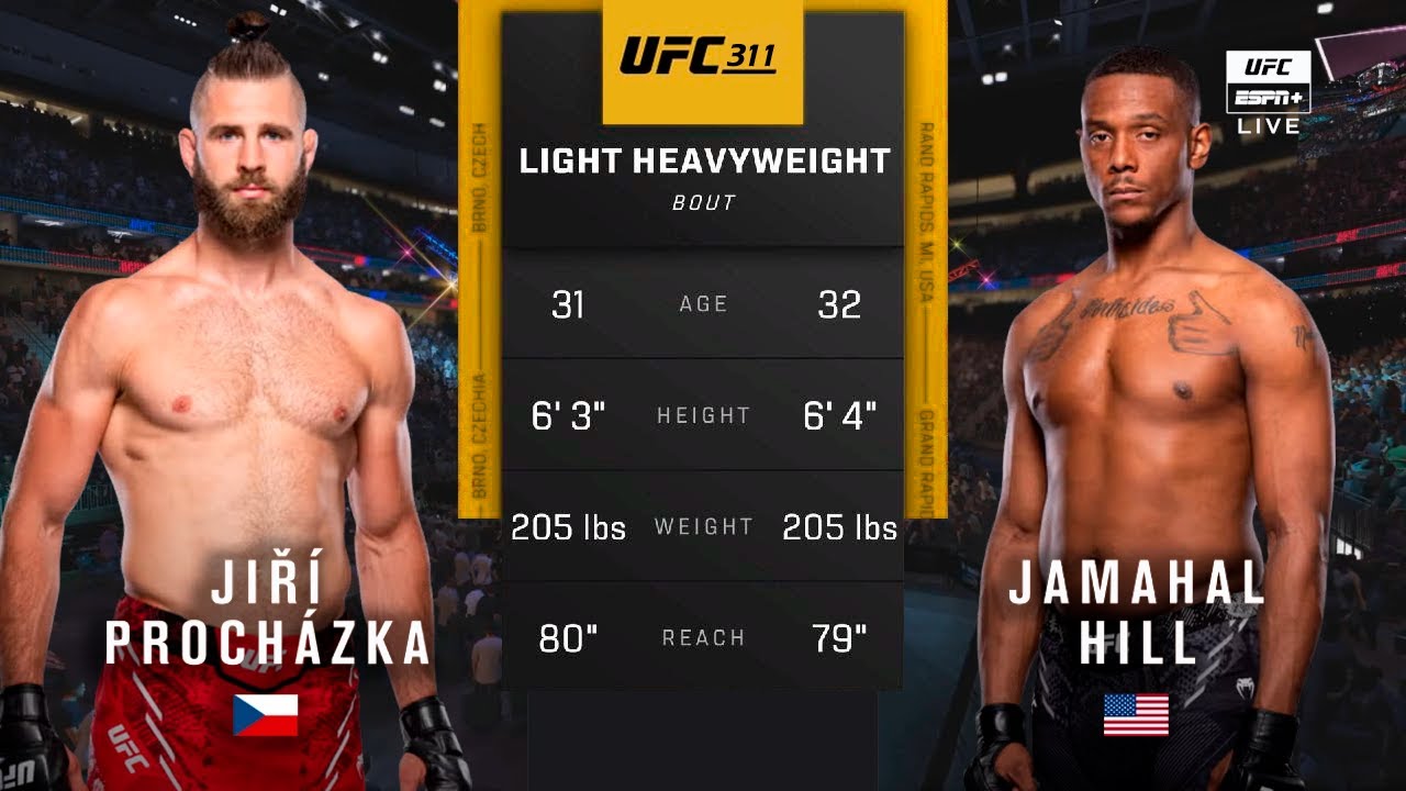 🔴 UFC 311: Jiri Prochazka vs Jamahal Hill | Full Fight