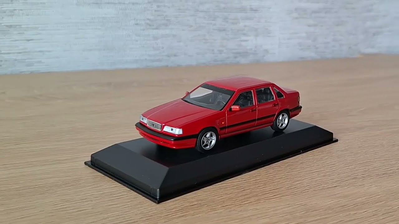 Volvo 850 1994 Red auto modelis 1 43 Maxichamps scale model - YouTube