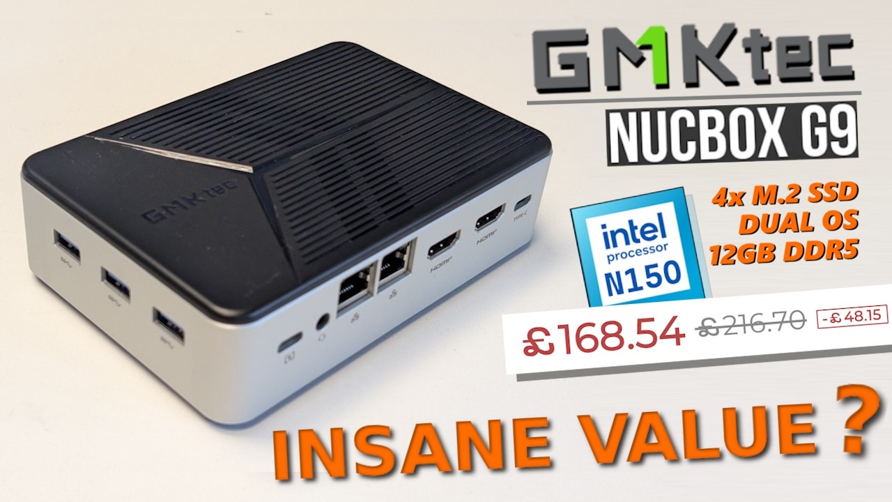 GMKtec Intel Twin Lake N150 Dual-system 4-bay NAS Mini PC