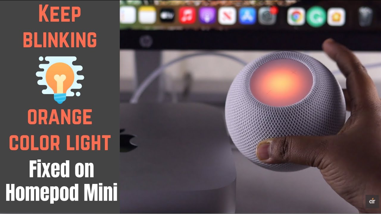 HomePod Mini Flashing Orange light & How to Fix - YouTube