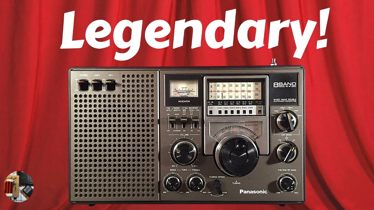 Classic Panasonic RF-2200 AM FM Shortwave Portable Radio Review