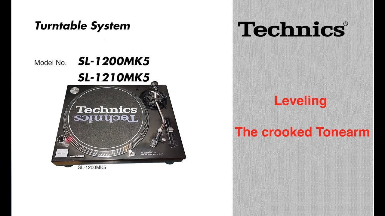 Technics SL-1200 MK5 / Repair Bent Tonearm - YouTube