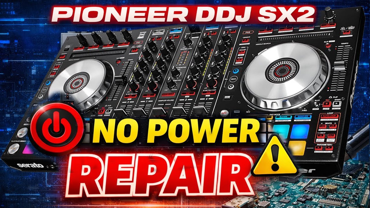 Pioneer DDJ SX2 No Power Repair - YouTube