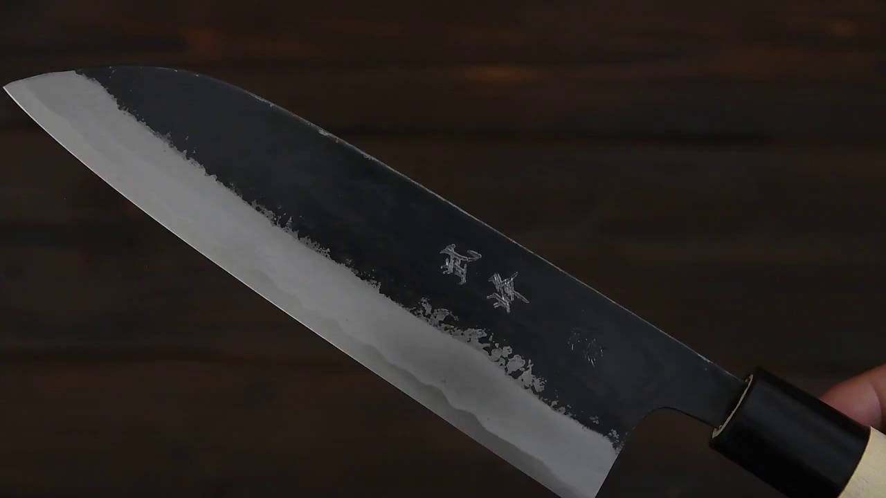 土佐名工【邑田武峰】作 三徳包丁(165mm） 手造鍛造 青紙一号鋼