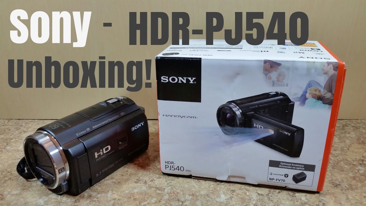 Sony HDR-PJ540 Handycam Projector Camcorder - WIFI NFC - Unboxing