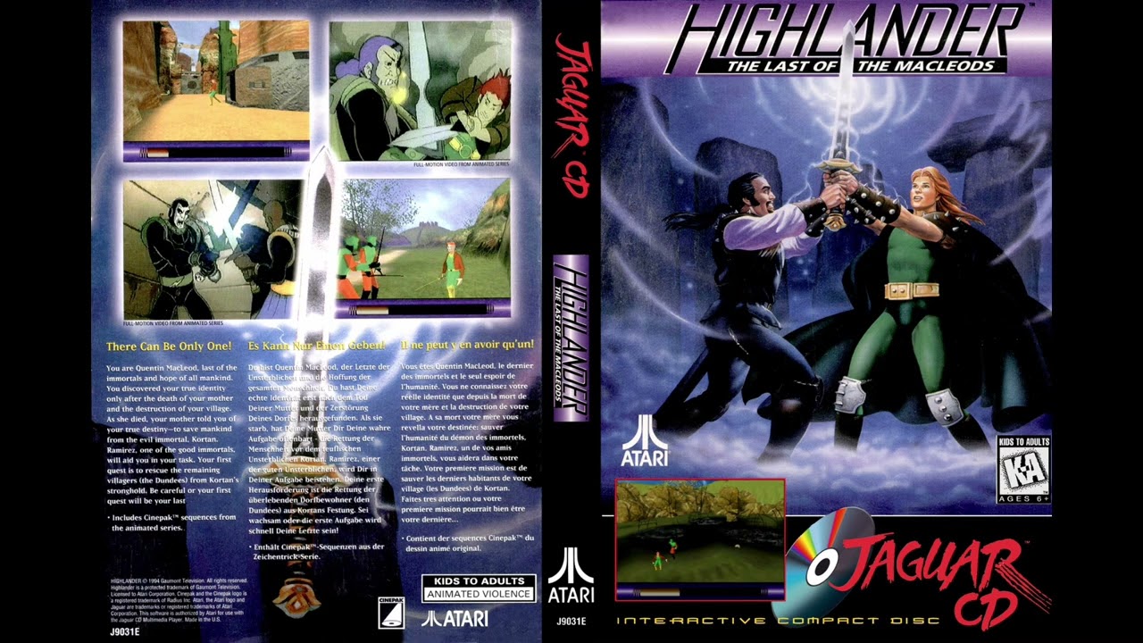 Highlander: The Last of the MacLeods (Atari Jaguar CD) Full