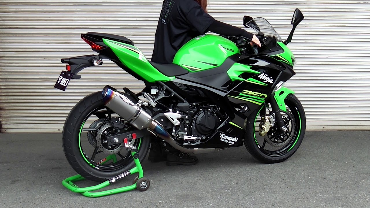 18'Ninja250 NASSERT Evolution TypeⅡフルエキゾースト - YouTube