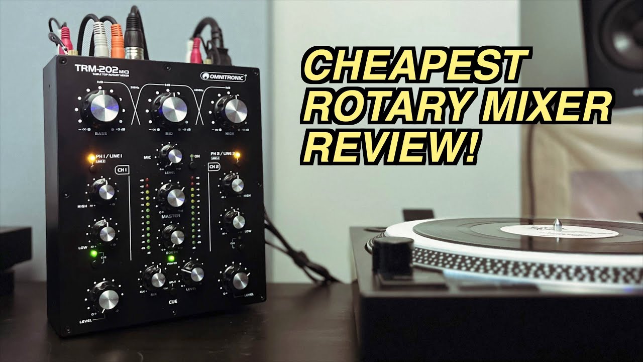 The Cheapest Rotary Mixer! - Omnitronic TRM-202 MK3 Review and