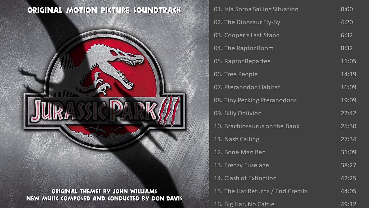 Jurassic Park 3 Soundtrack - YouTube