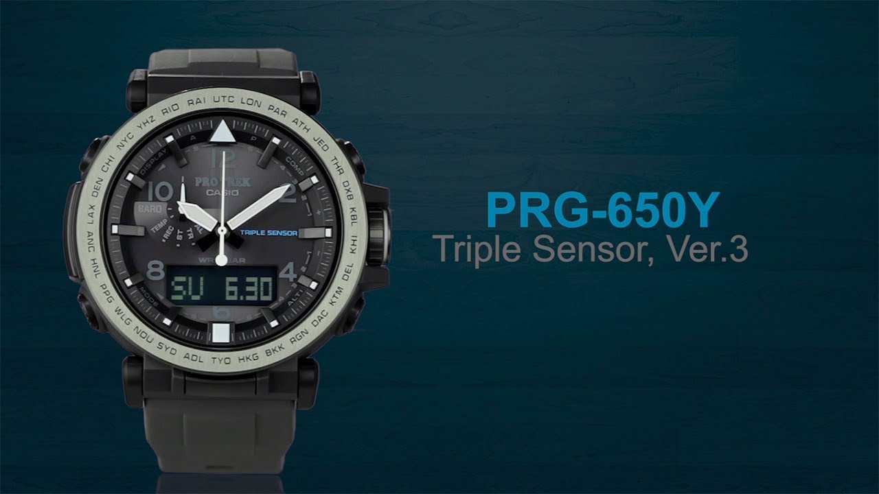 CASIO PRO TREK PRG-650Y product video (Horizontal ver.) - YouTube