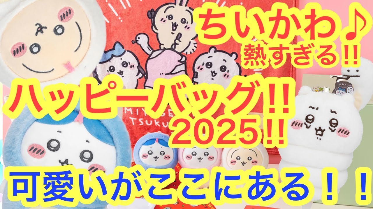 ちいかわ】ちいかわハッピーバッグ2025巳年！！今年も最高のちいかわ