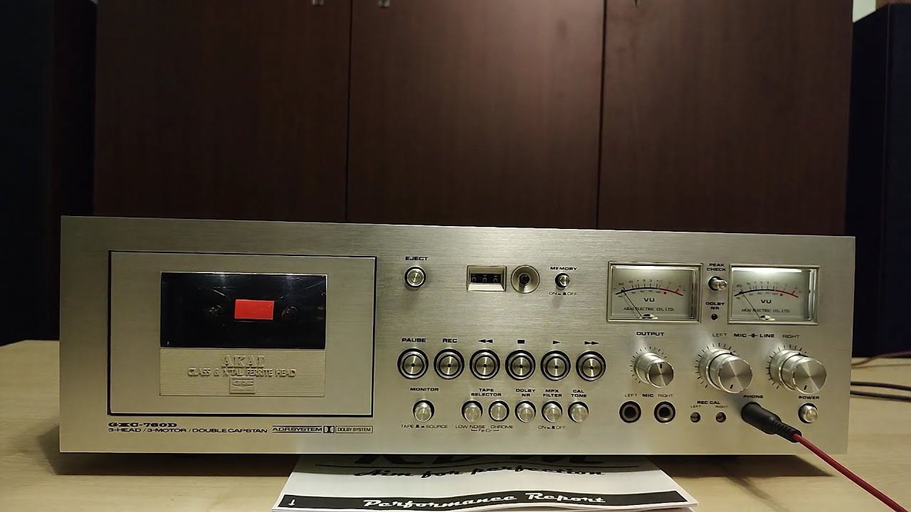 0034 AKAI GXC-760D Cassette Deck - YouTube