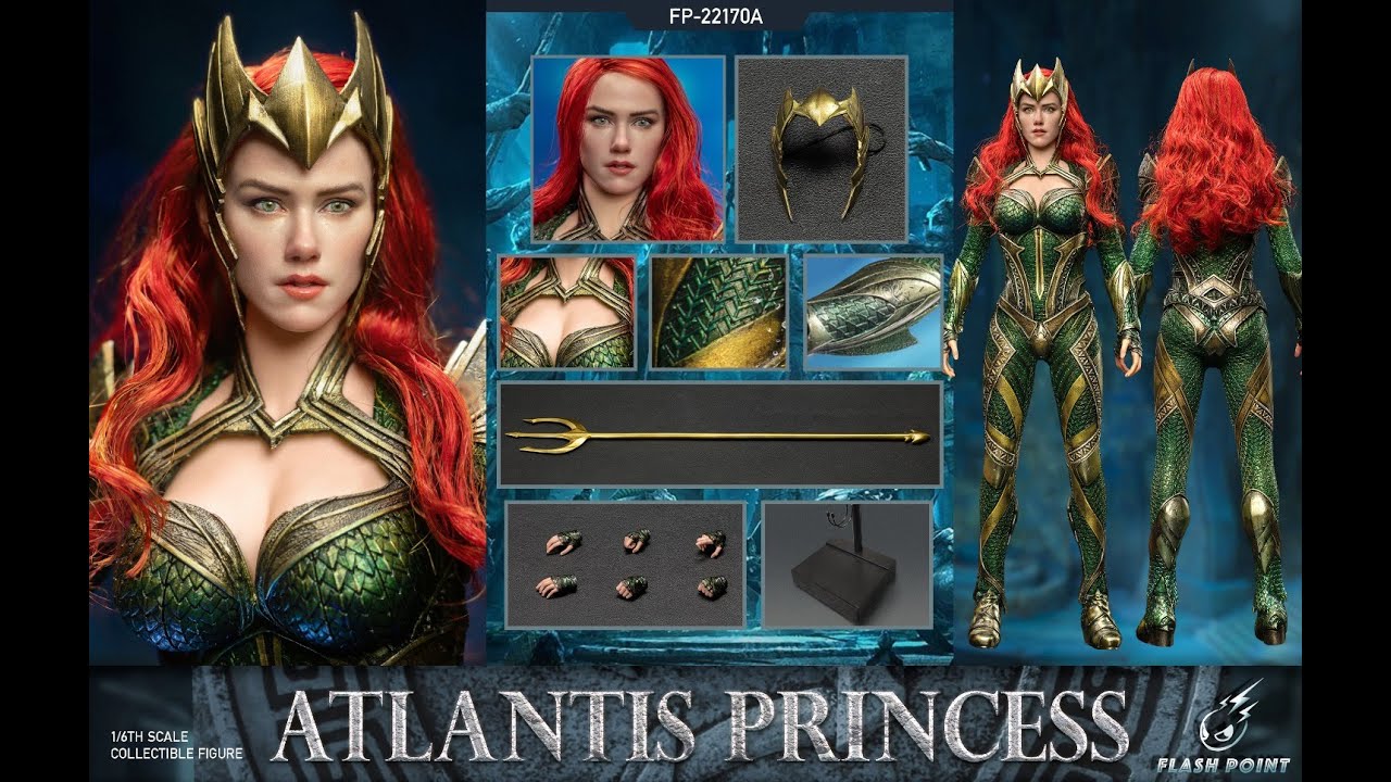 1/6 Scale Atlantis Princess Mera Aquaman Amber Heard Flash Point