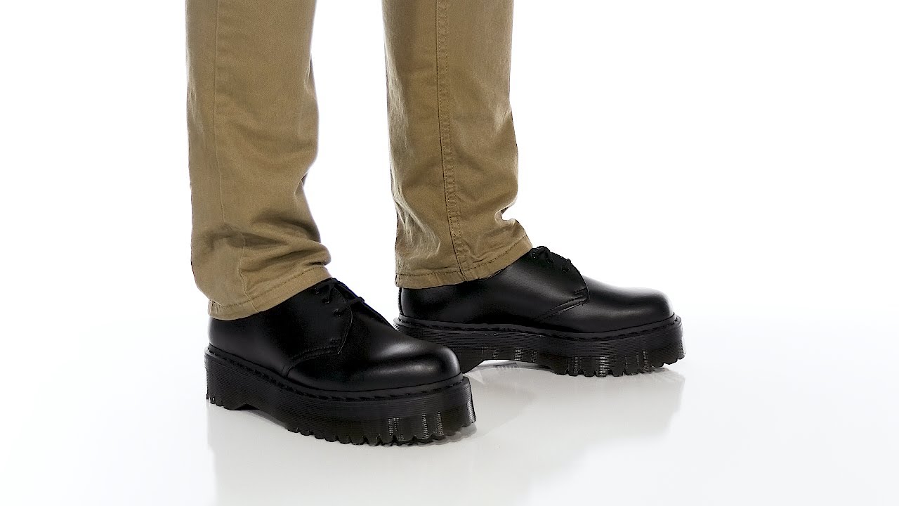 Unisex Dr. Martens V 1461 Quad Mono | Zappos.com