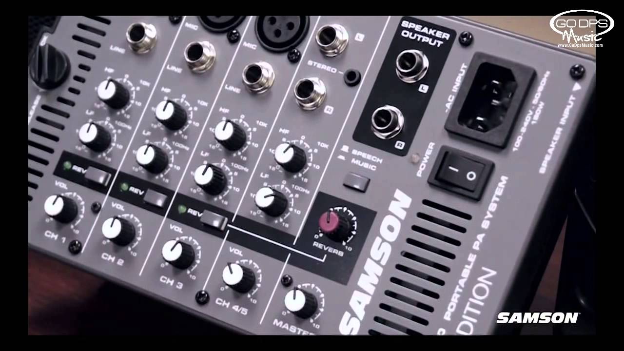 Samson Expedition XP150 - Portable PA - YouTube