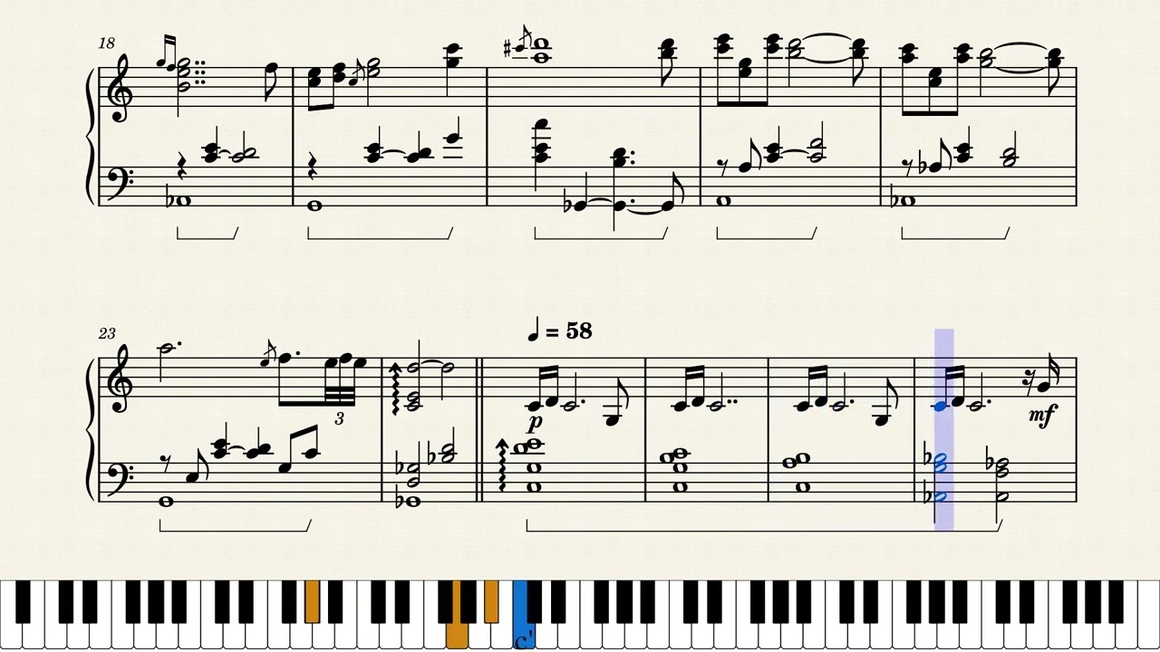 Aerie Piano Tutorial | Minecraft: The Wild Update - Lena Raine