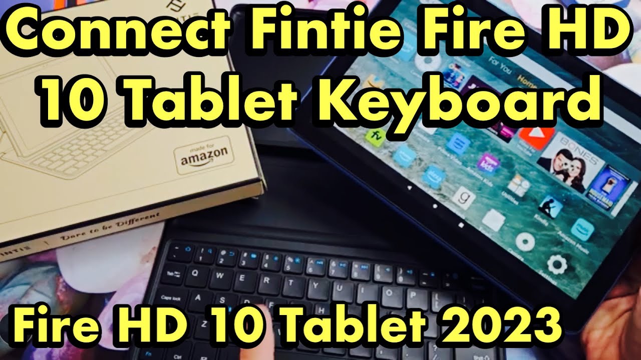 How to Pair Amazon (Finite) Fire HD 10 Tablet 2023 Keyboard - YouTube