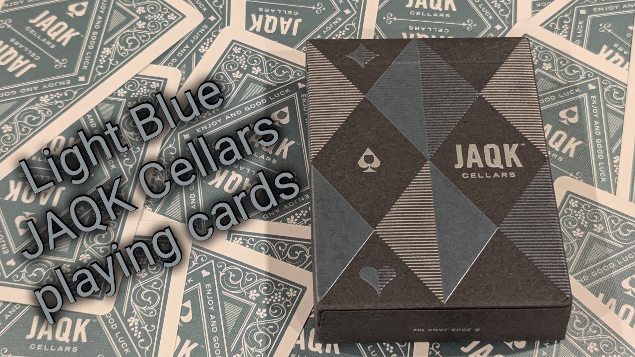 Daily deck review day 395 - Light Blue JAQK Cellars playing cards