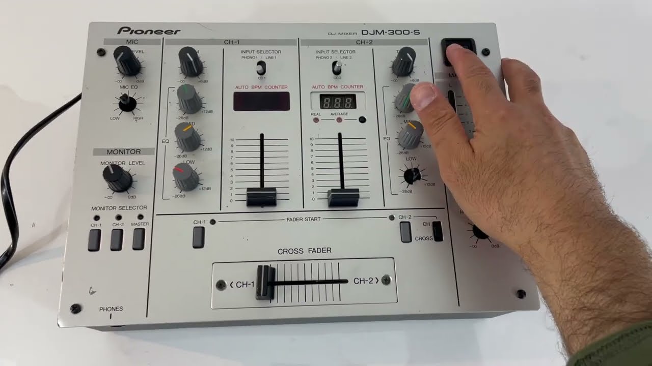 Pioneer DJM-300S DJ Mixer 2 Channel Mixing Equalizer - MISSING