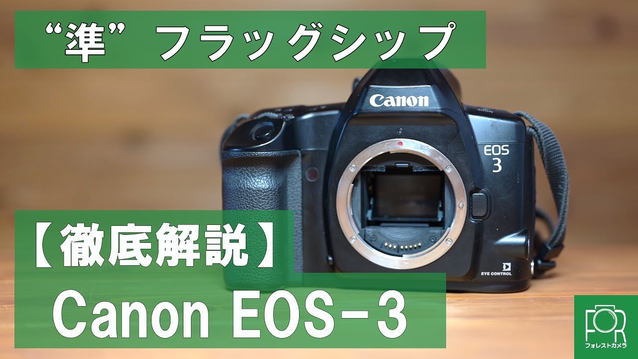 準フラッグシップ機】Canon EOS-3を徹底解説【視線入力AF搭載】 - YouTube