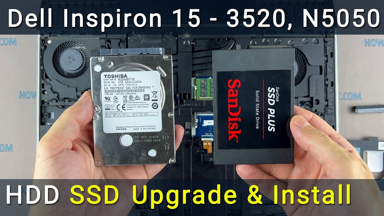 Dell Inspiron 15 3520, N5050 HDD to SSD Replacement – Full