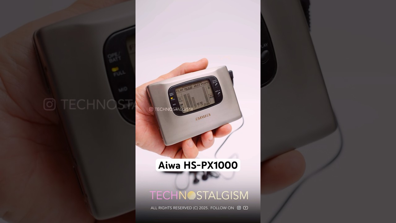 Aiwa HS-PX1000 Unique Titanium body, EQ, Spectrum Analyser and