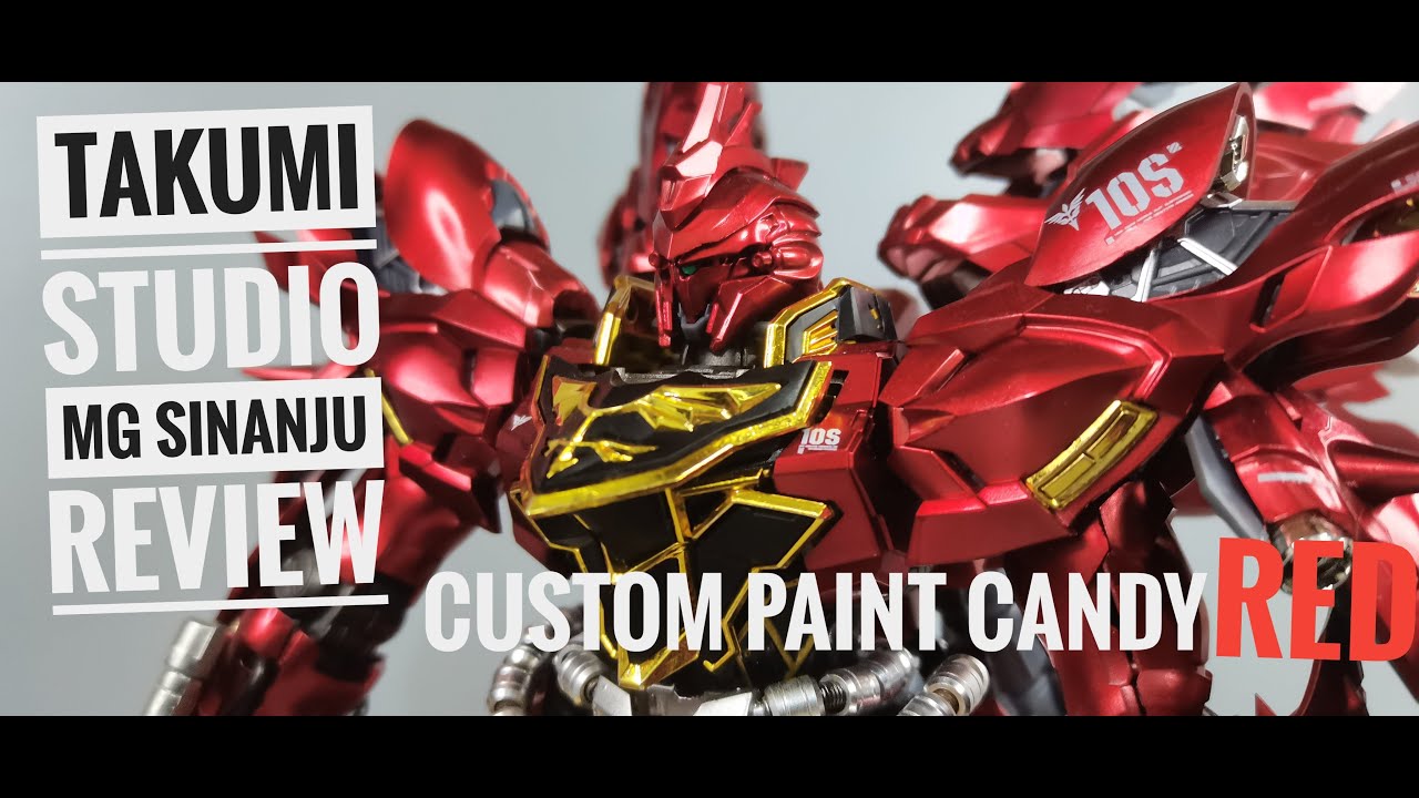 Takumi Studio MG Sinanju - Conversion kit custom paint Metallic