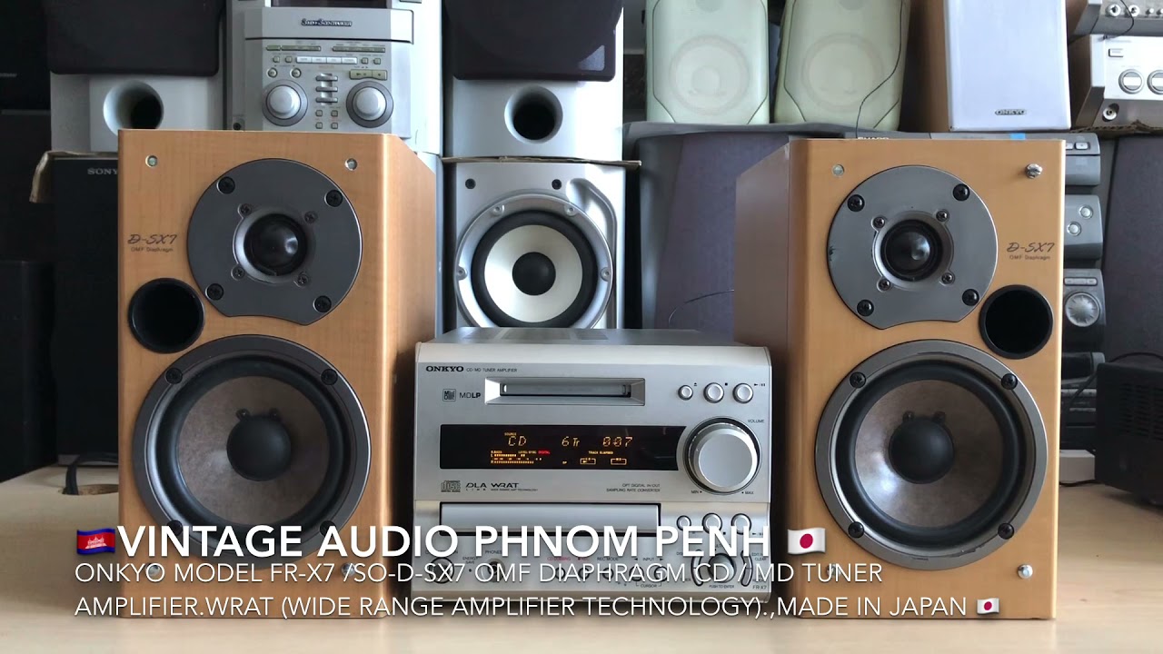 ONKYO FR-X7 CD/MD TUNER AMPLIFIER Stereo Component System.,Made in