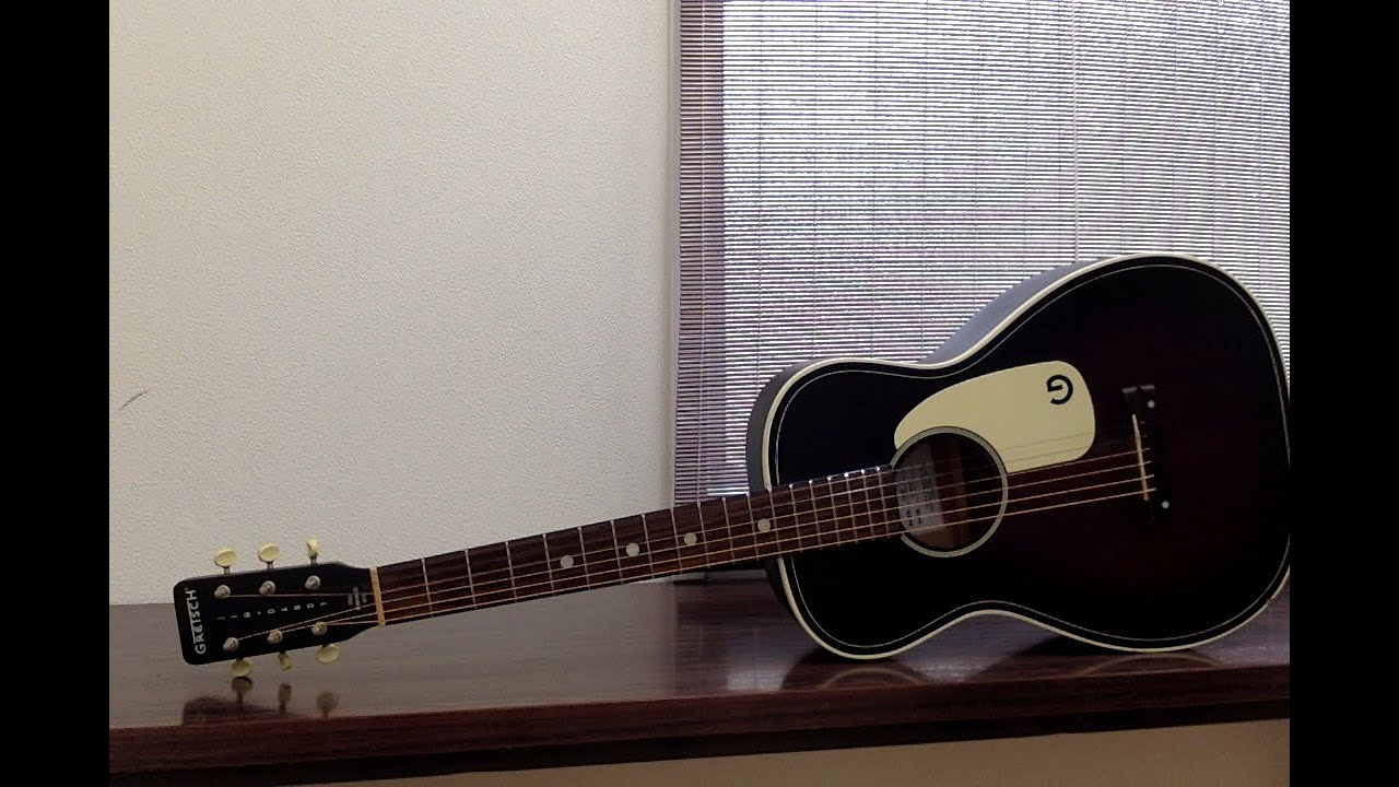 ギター紹介 第二弾！Gretsch G9500 Jim Dandy Flat Top - YouTube