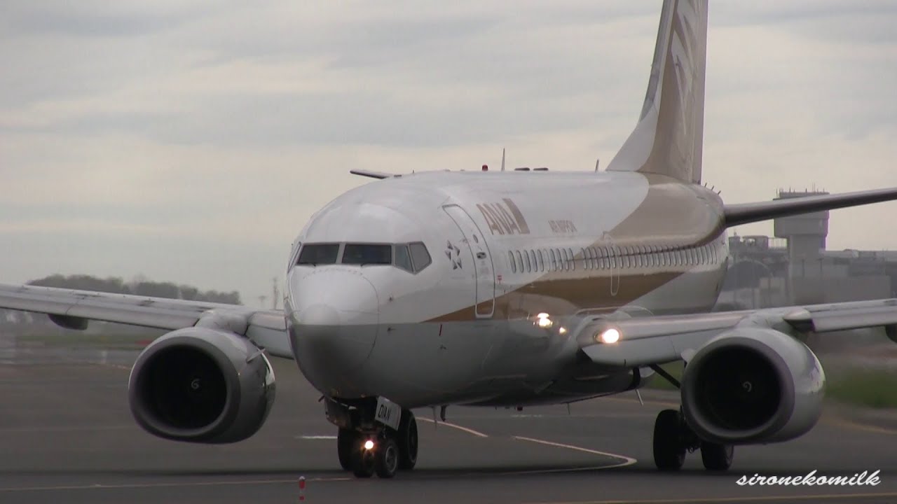 ANA Gold Jet | All Nippon Airways Boeing 737-700 JA01AN Take off
