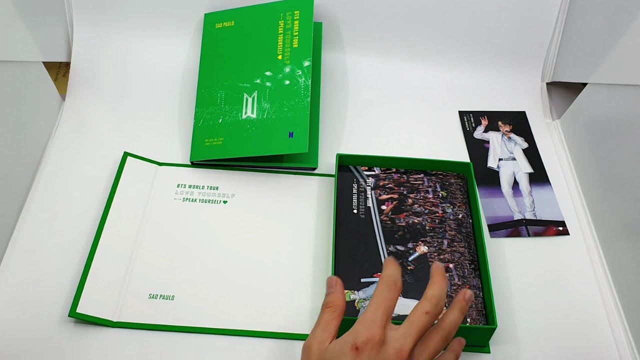 UNBOXING BTS WORLD TOUR SAO PAULO DVD - YouTube