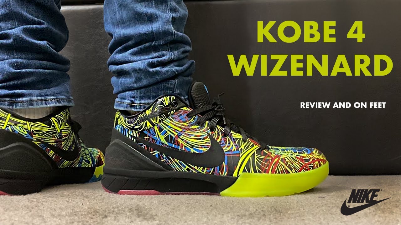 Kobe 4 Protro Wizenard Review and On Feet - YouTube