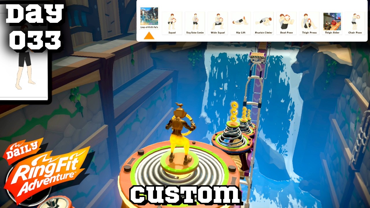 CUSTOM: Day 33】LEGS | DAILY Ring Fit Adventure - No Commentary