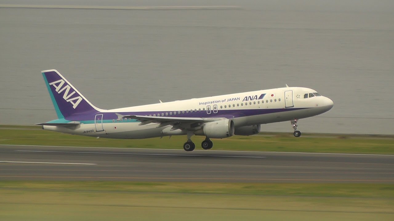 エアバスA320 ANA (All Nippon Airways) Airbus A320-211 JA8400 - YouTube