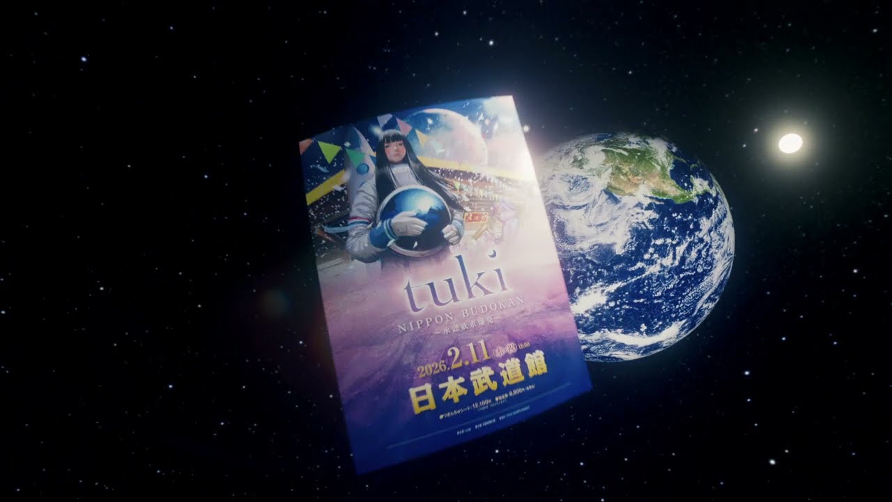 tuki.、日本武道館にて初ワンマン・ライヴ「NIPPON BUDOKAN ～承認欲求